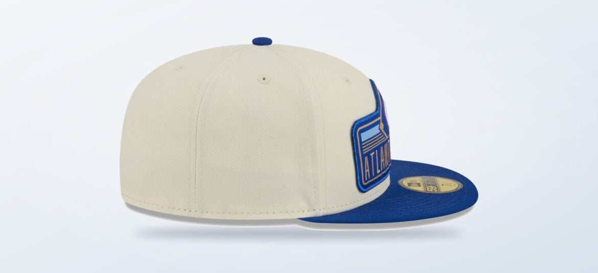 Cream and blue Atlanta Braves 2026 City Connect fitted cap