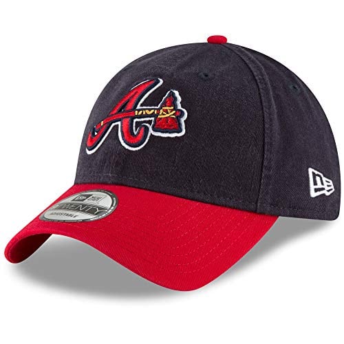 Navy and red Atlanta Braves New Era 9TWENTY adjustable cap