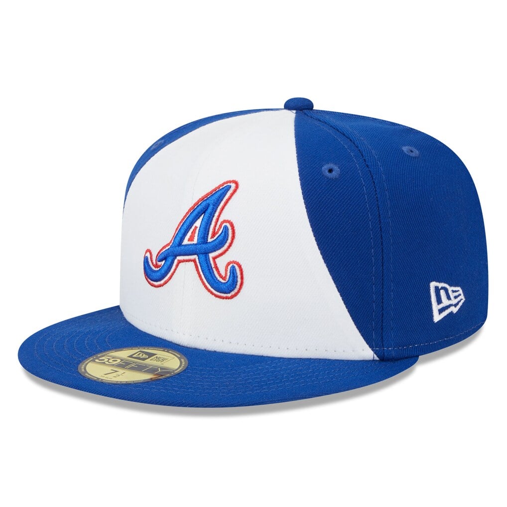 White and royal Atlanta Braves City Connect fitted hat