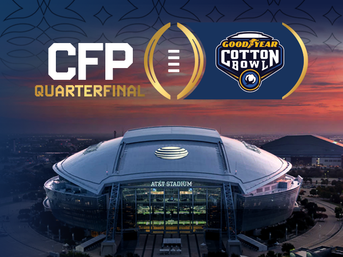 Cotton Bowl event scene at AT&T Stadium
