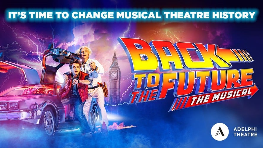 Back to the Future musical production artwork