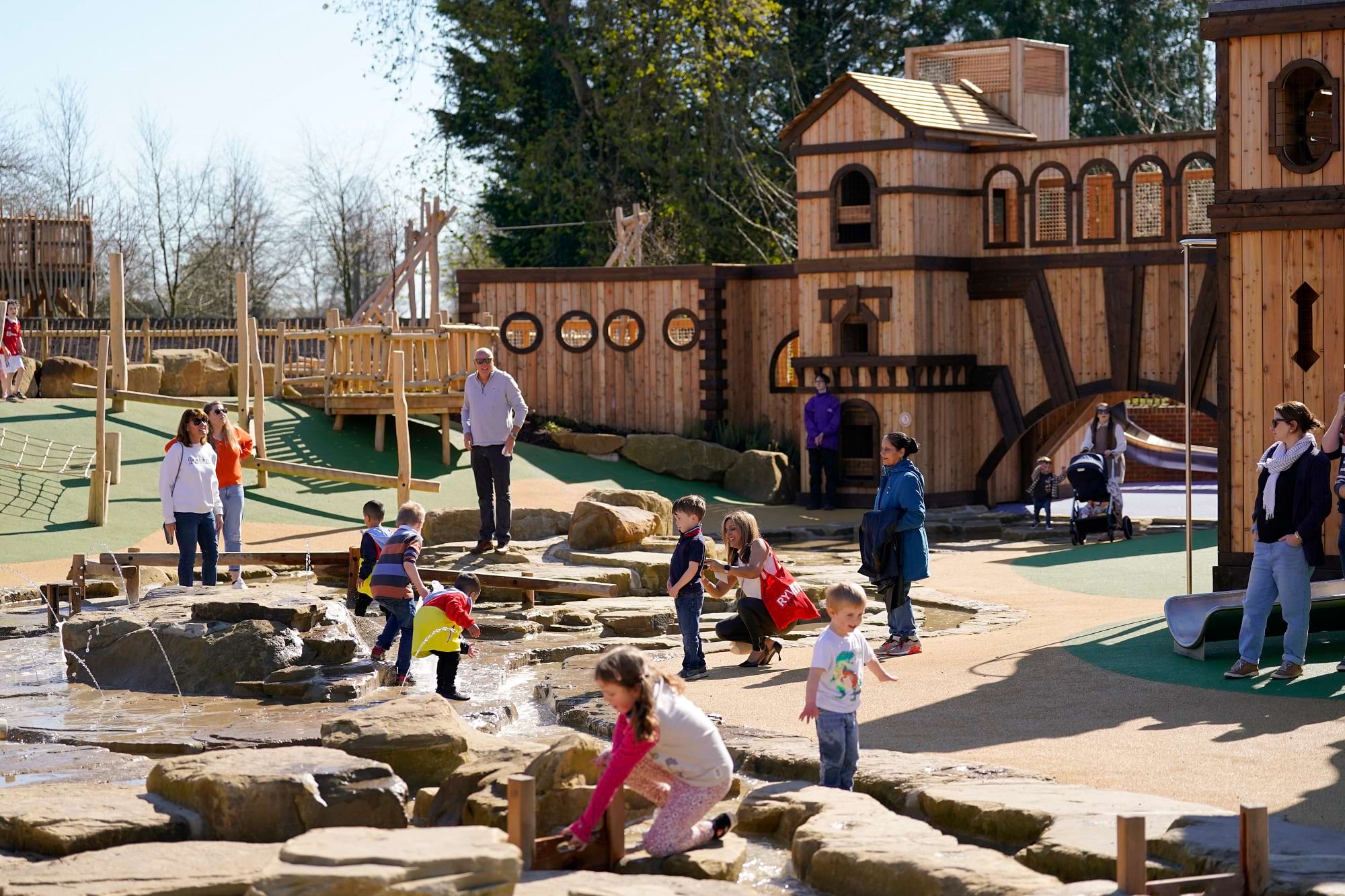 Children playing at Blenheim Palace Adventure Play
