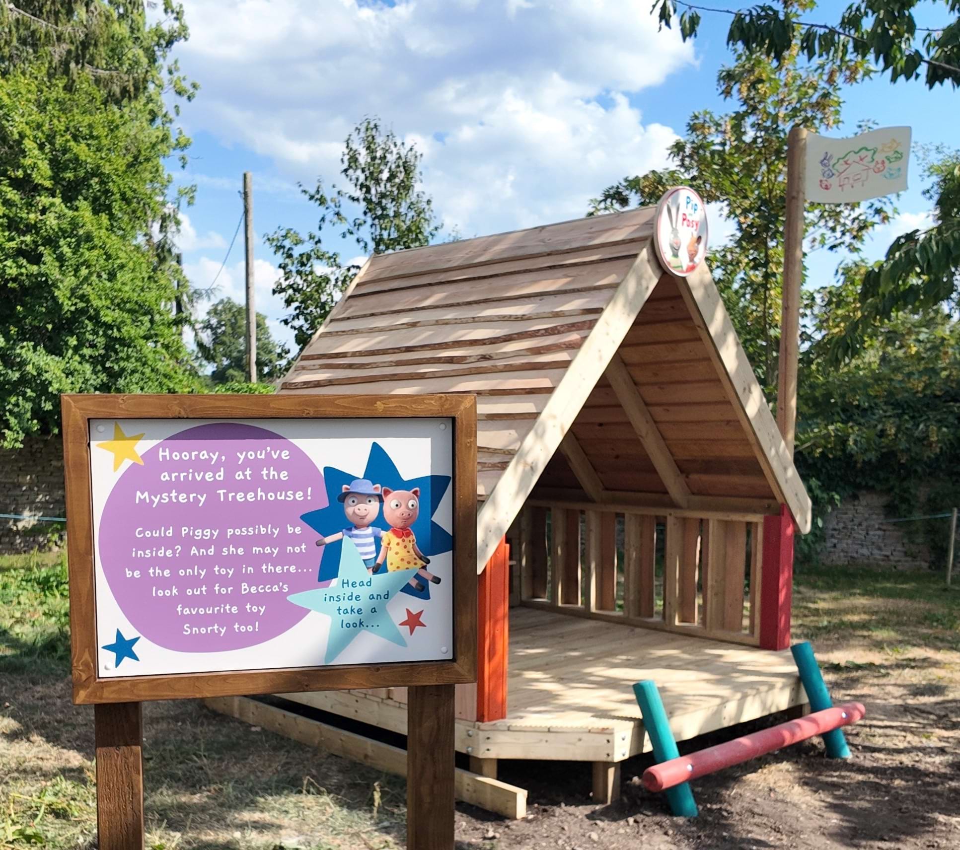 Tree house in Adventure Play at Blenheim Palace