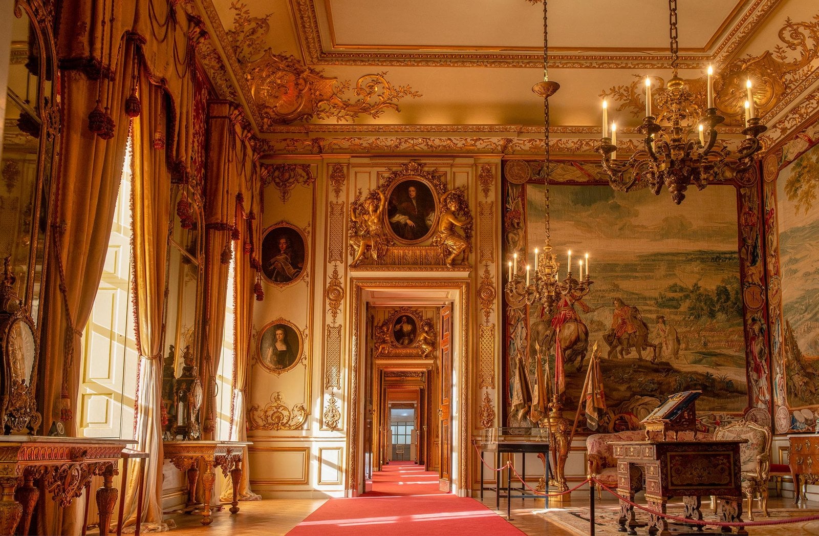 Decorated interior at Blenheim Palace