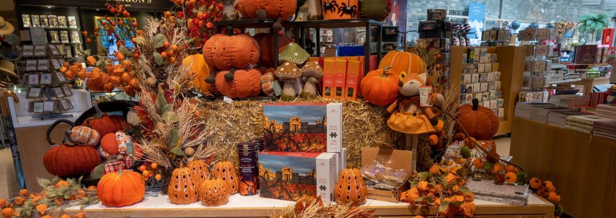 Shopping display at the Blenheim Palace shop
