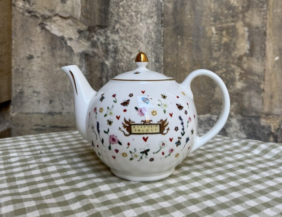 Whimsical Wonders Teapot from Blenheim Palace on a product background
