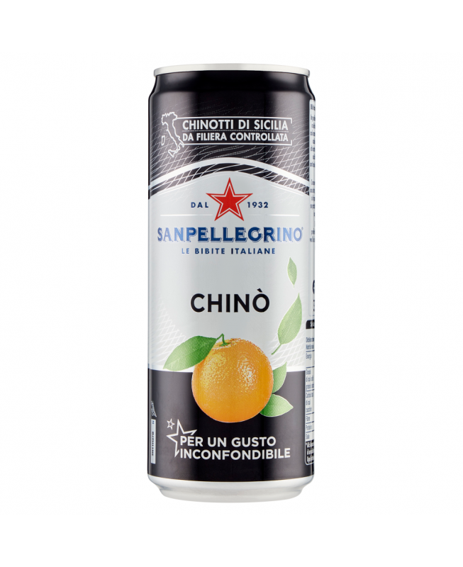 Sanpellegrino Chinotto Getränkedose als Produktaufnahme