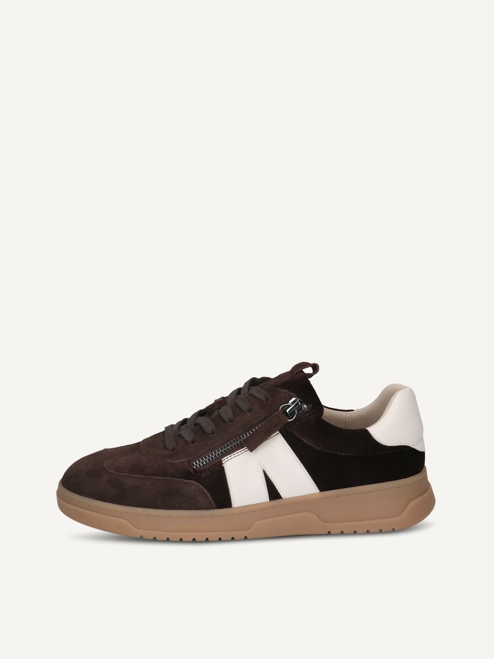 Brauner Caprice Sneaker aus Leder und Textil