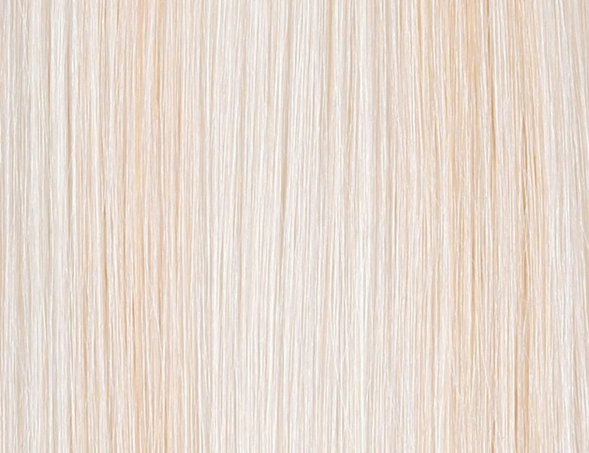 Arctic Blonde double wefted full head clip-in hair extensions