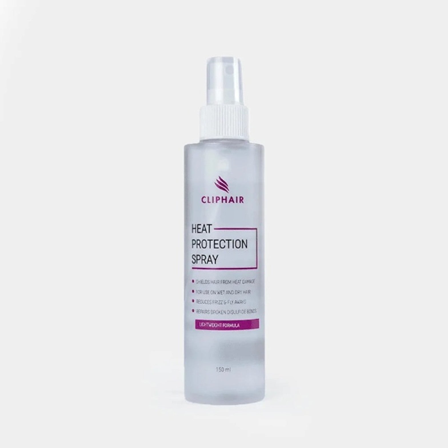 Cliphair hair extension heat protection spray bottle