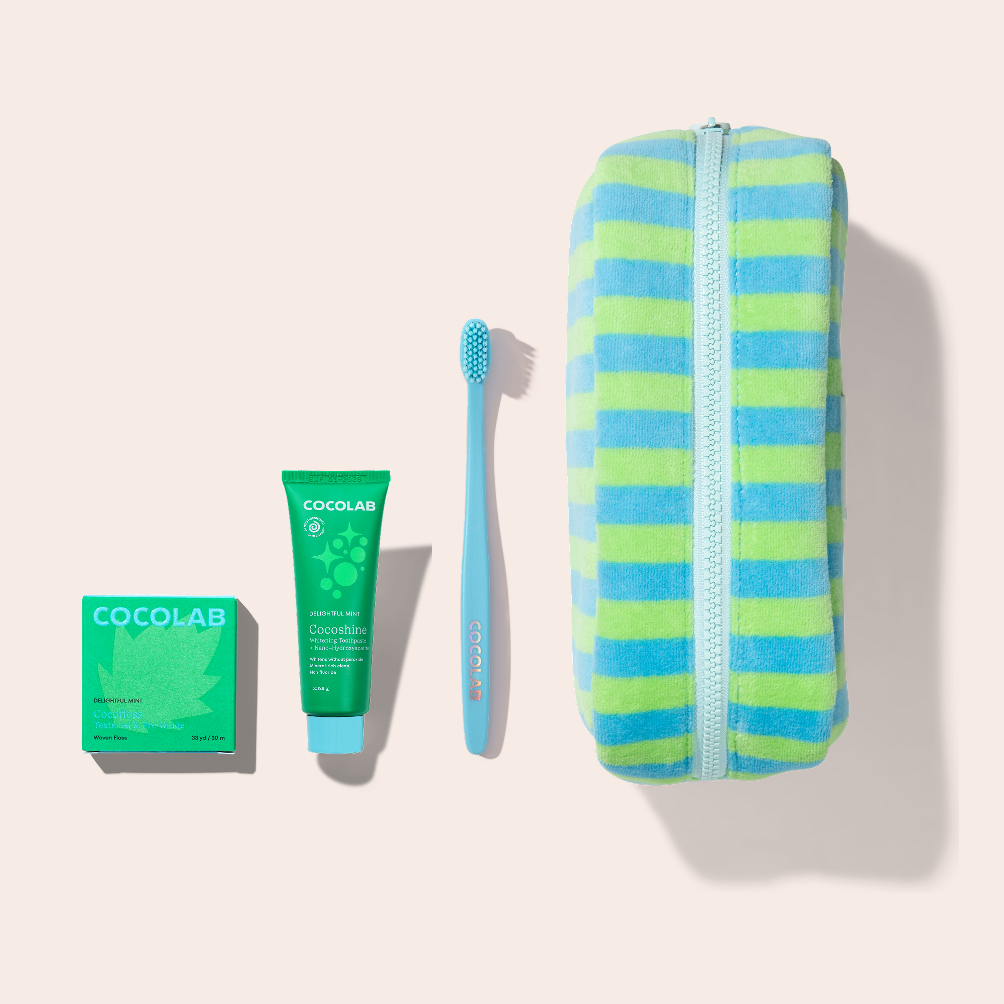 Cocofloss Ready Set Jet Complete Bundle with travel pouch