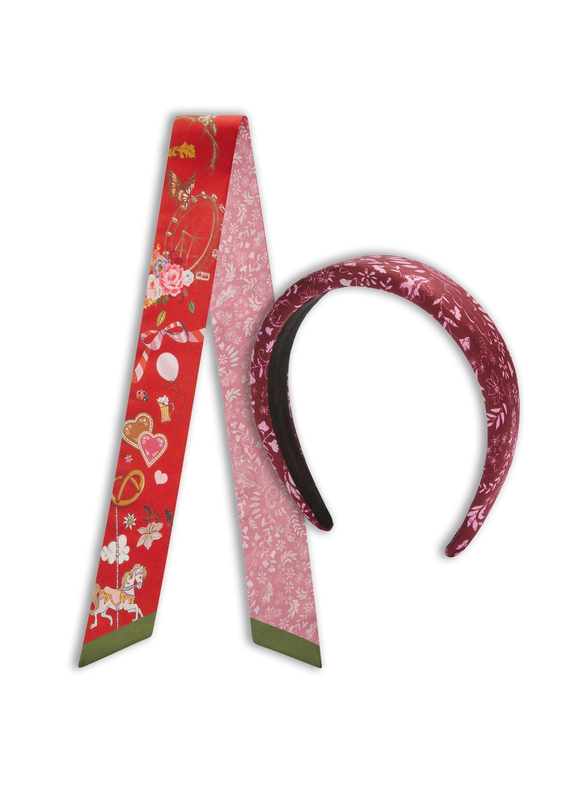 Codello rotes Twilly mit passendem Haarreif