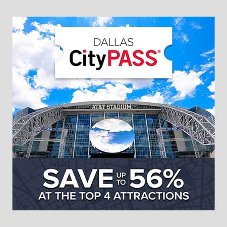 Dallas CityPASS attraction artwork featuring AT&T Stadium
