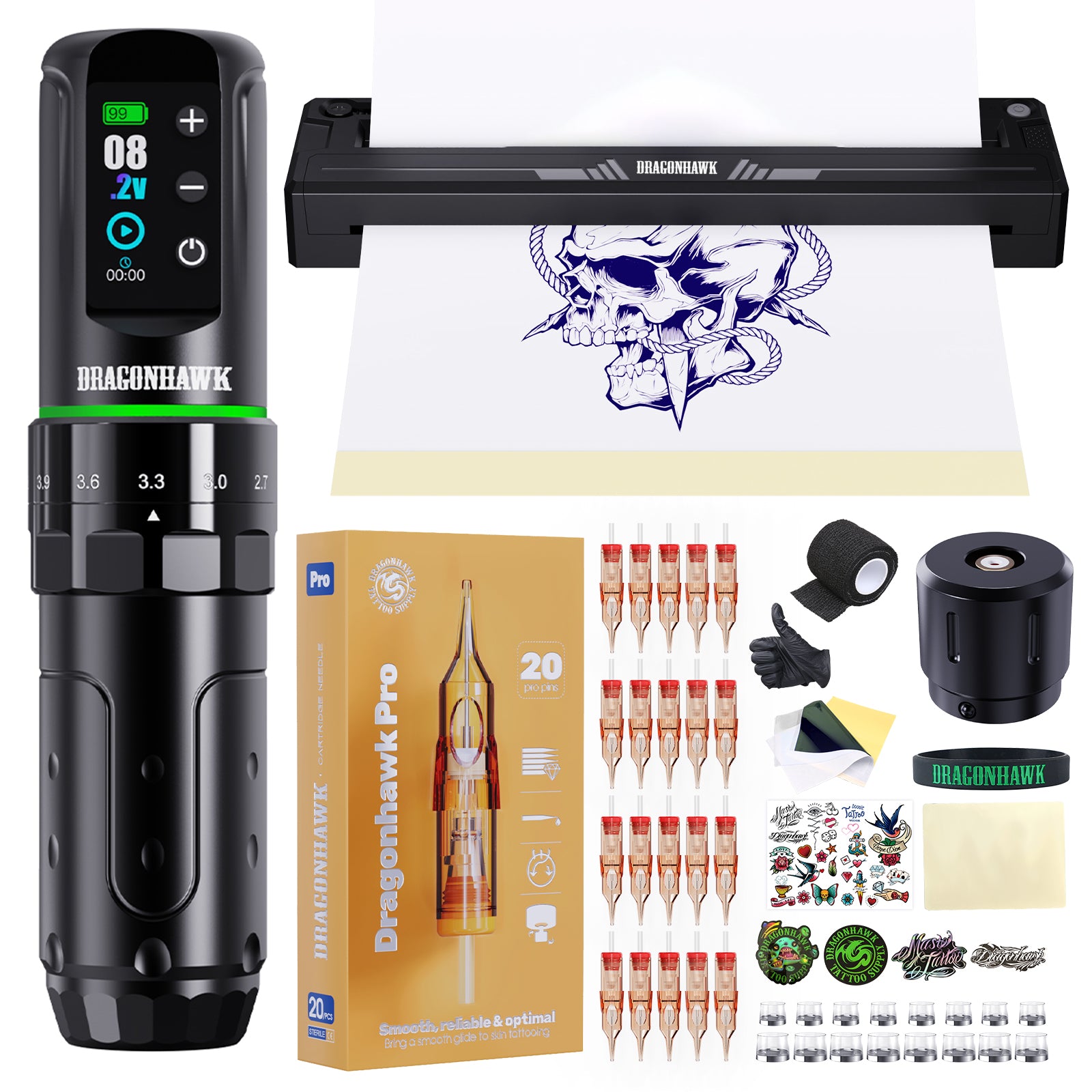 Dragonhawk L3 wireless pen machine kit and stencil printer