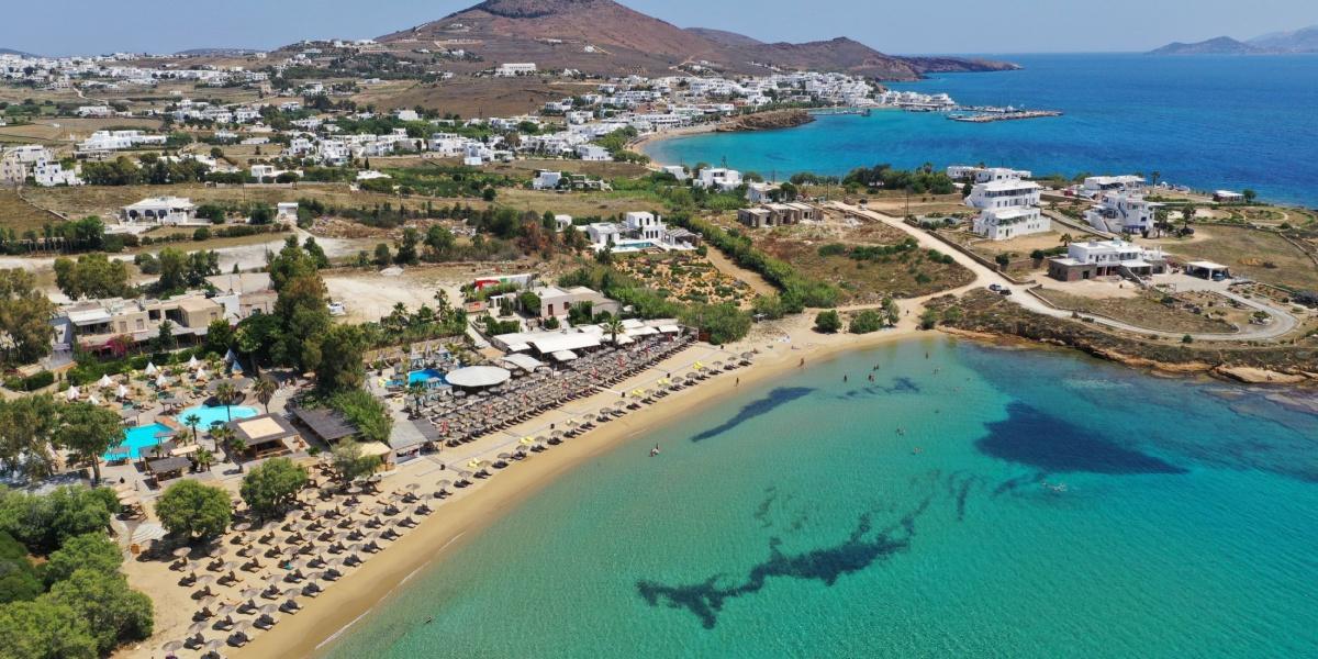 Pounta beach on Paros in the Cyclades
