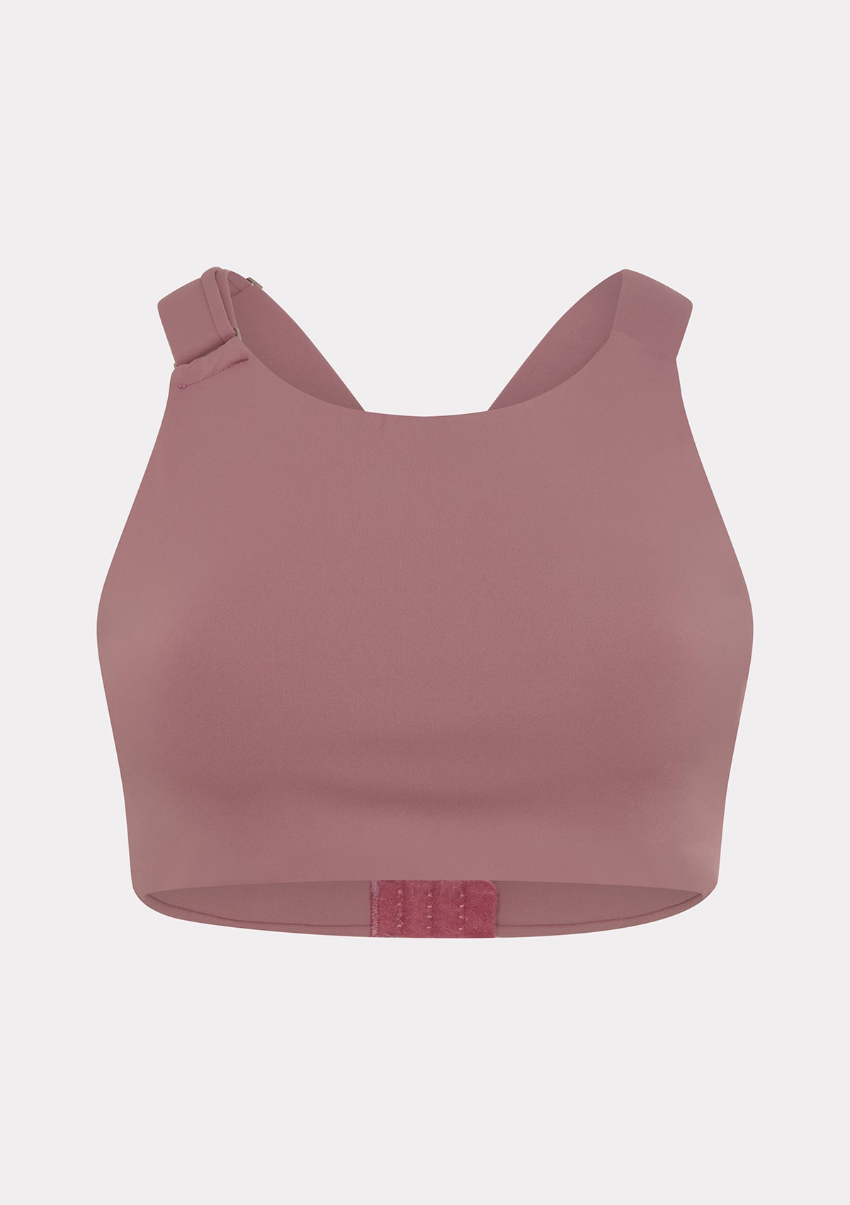Top sportivo rosa cipria F**K con spalline regolabili