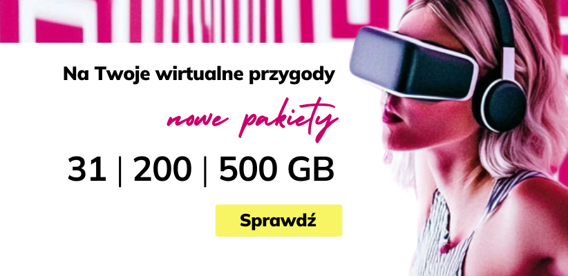 Kobieta korzystająca z gogli VR w scenie promocyjnej Fonia