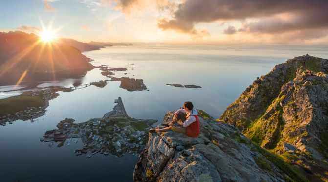 Uitzicht over Noorse fjorden