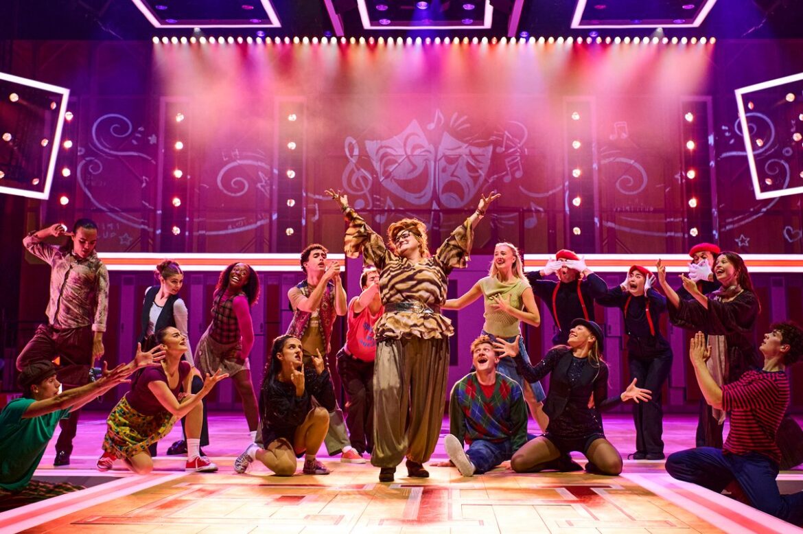 High School Musical performers in a lively dance scene