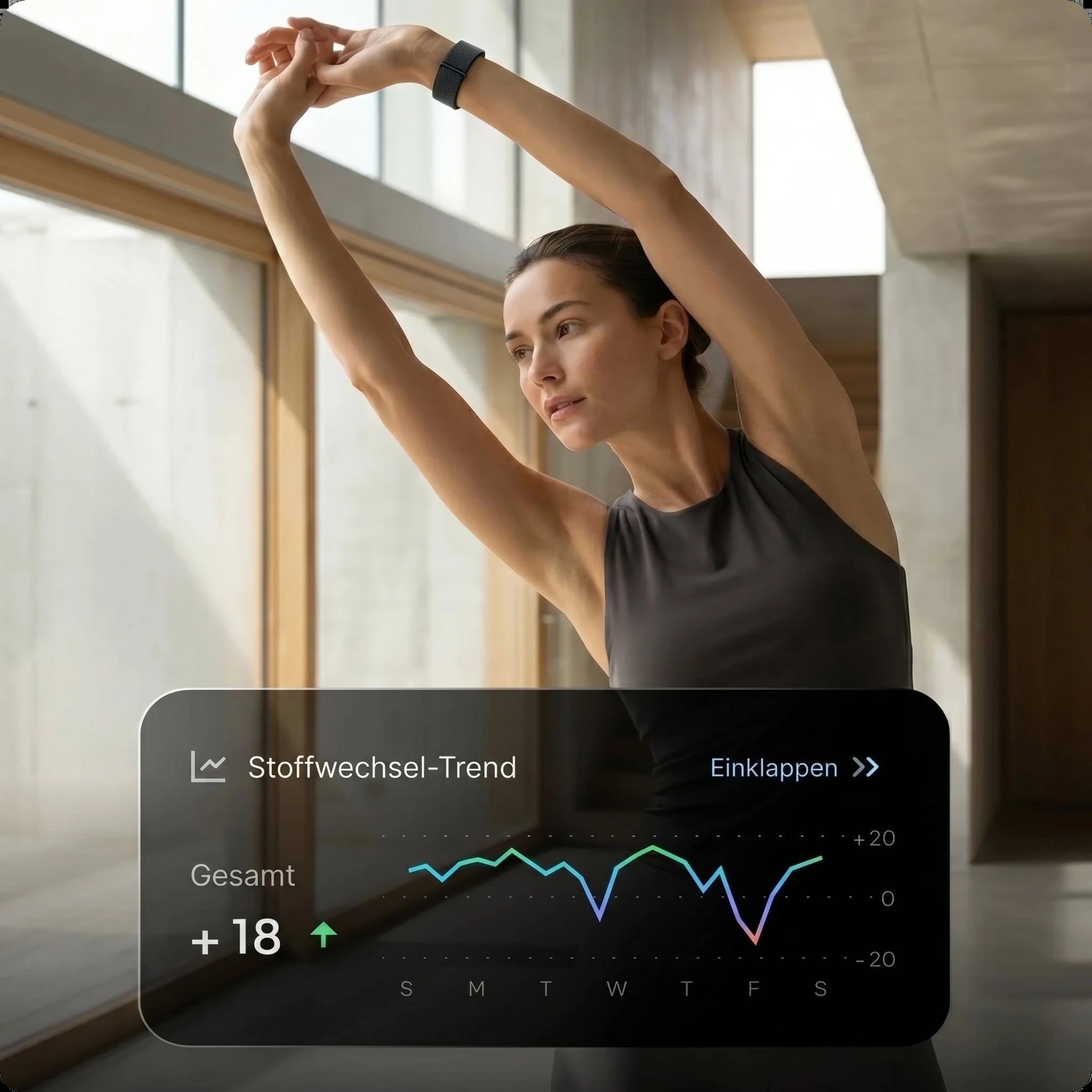 Hume Band 2.0 während der Schlafmessung