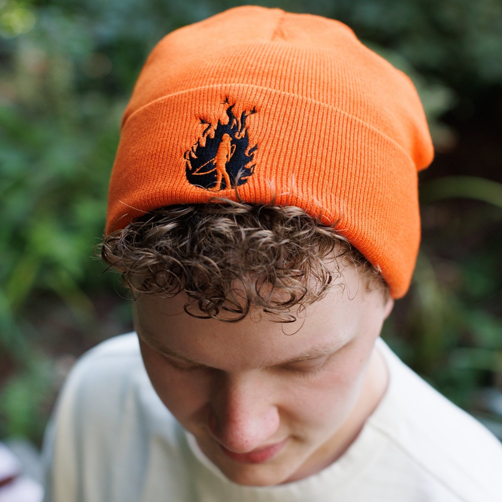 Girl on Fire Beanie from Hunger Games on Stage