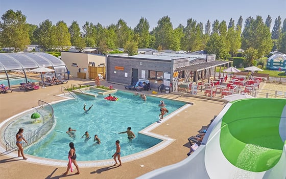Pool area at Riva Bella Eurocamp holiday park