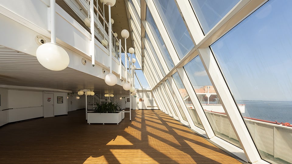 Promenade deck aboard Isle of Inishmore