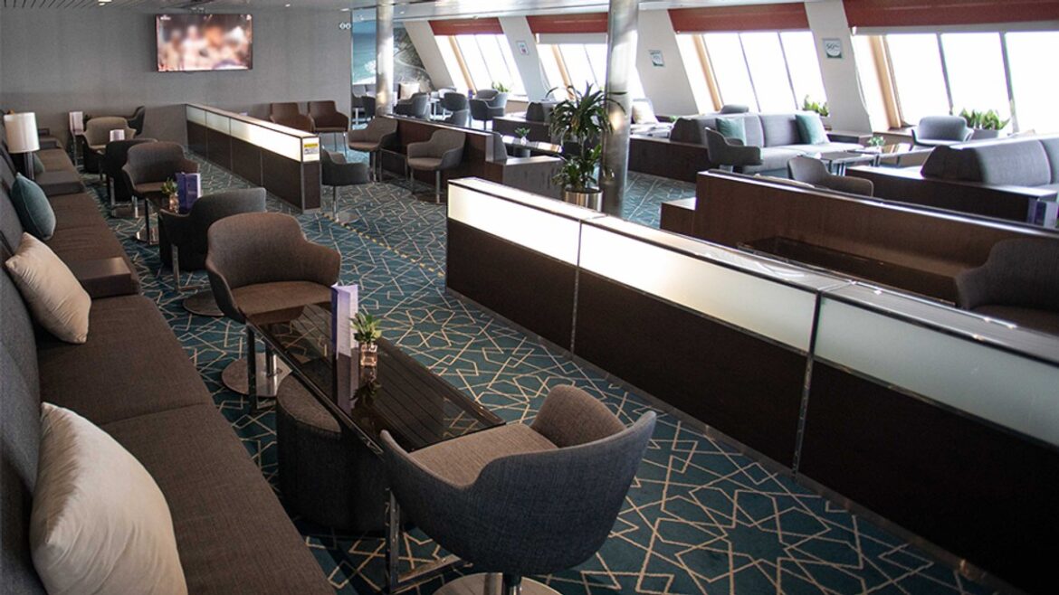 Club Class lounge aboard Irish Ferries James Joyce