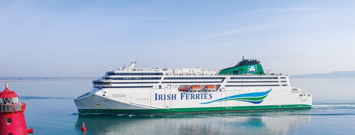 W. B. Yeats ferry sailing at sea