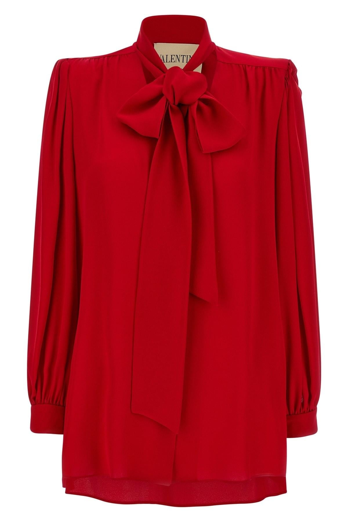 Valentino Garavani silk shirt with bow product photo
