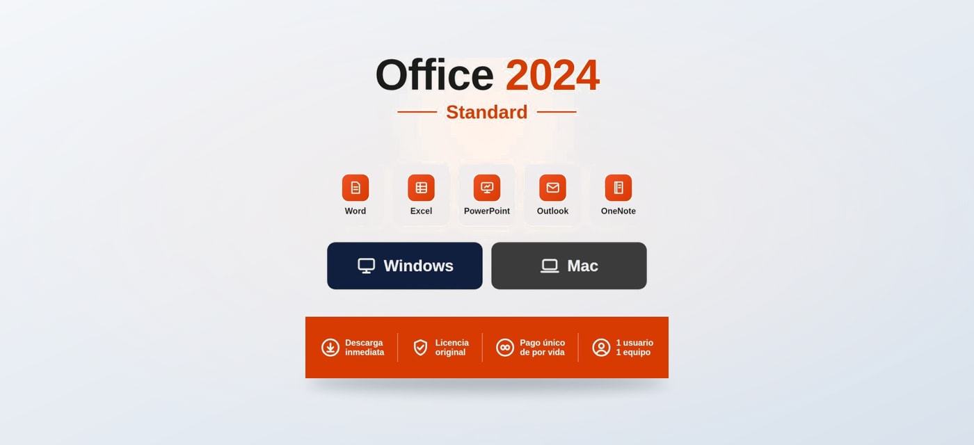 Office 2024 Standard para Windows y macOS