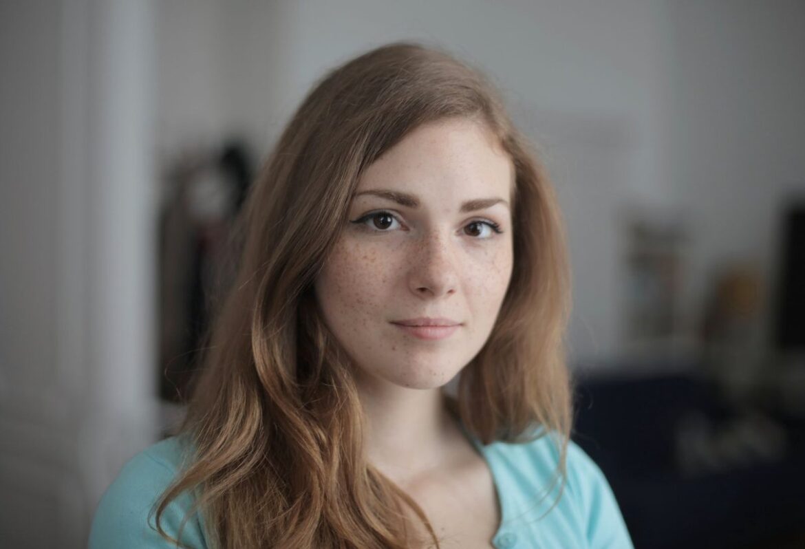 Fashion portrait in a studio setting
