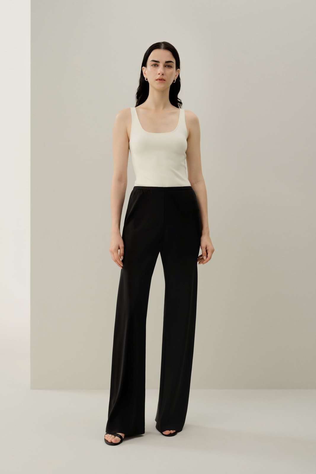 Gerade geschnittene Bias Cut Silk Pants von Lilysilk