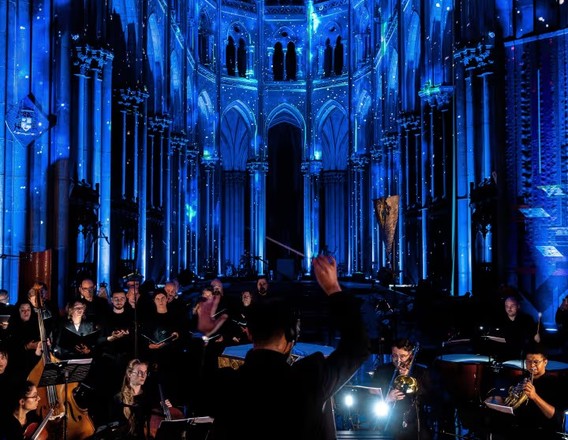 LUMINISCENCE London projection inside Westminster Cathedral