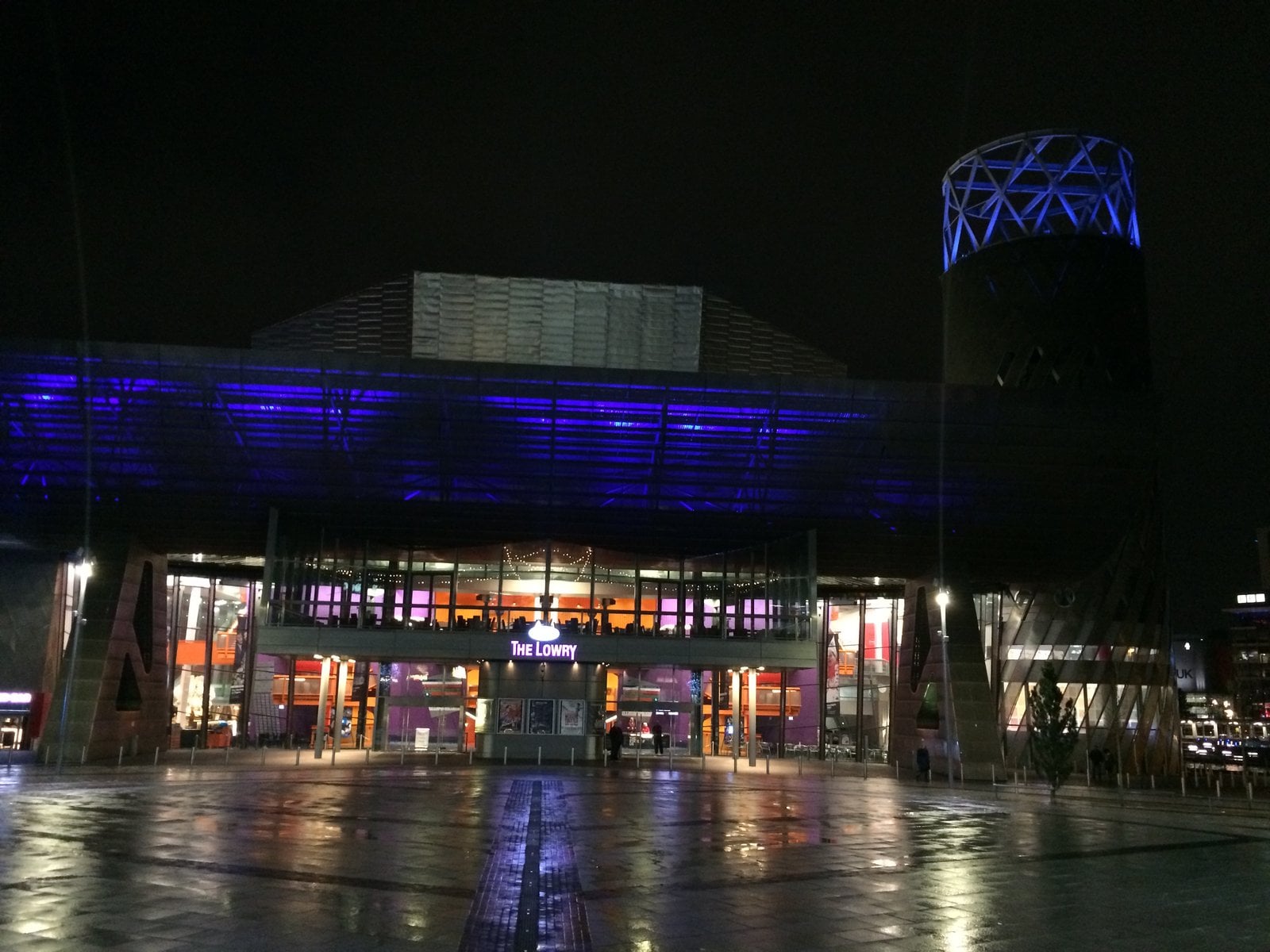 The Lowry theatre and gallery at Salford Quays