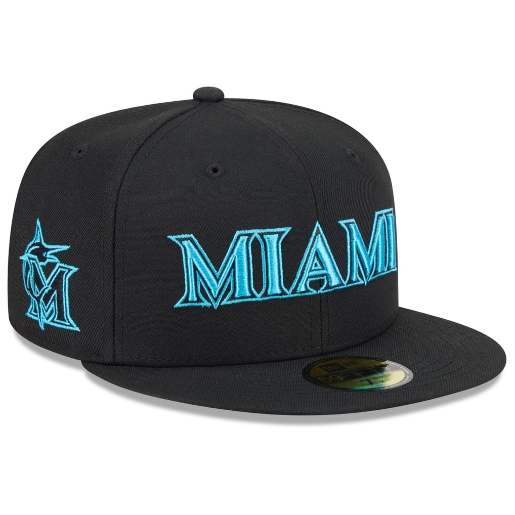 Black Miami Marlins 2025 City Connect New Era 59FIFTY cap