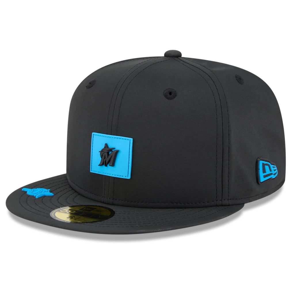 Miami Marlins black New Era 2026 Clubhouse 59FIFTY fitted hat