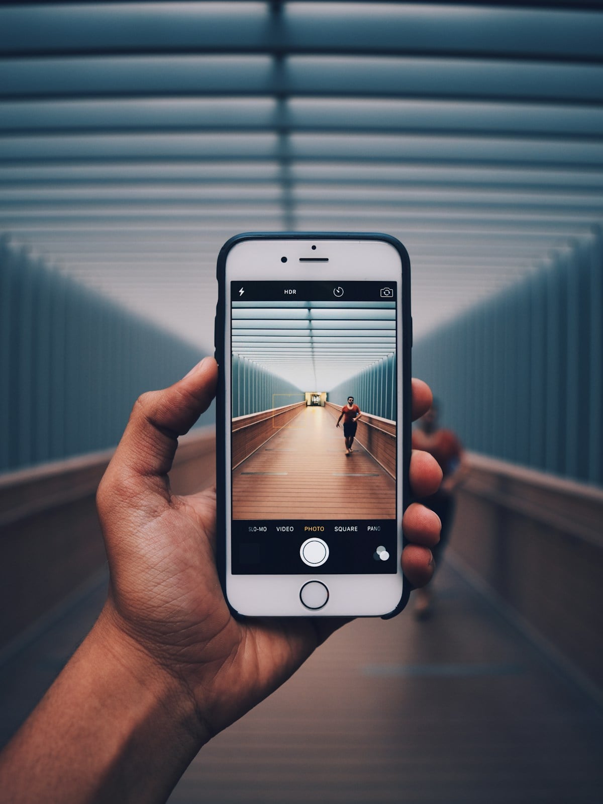 Smartphone camera close-up