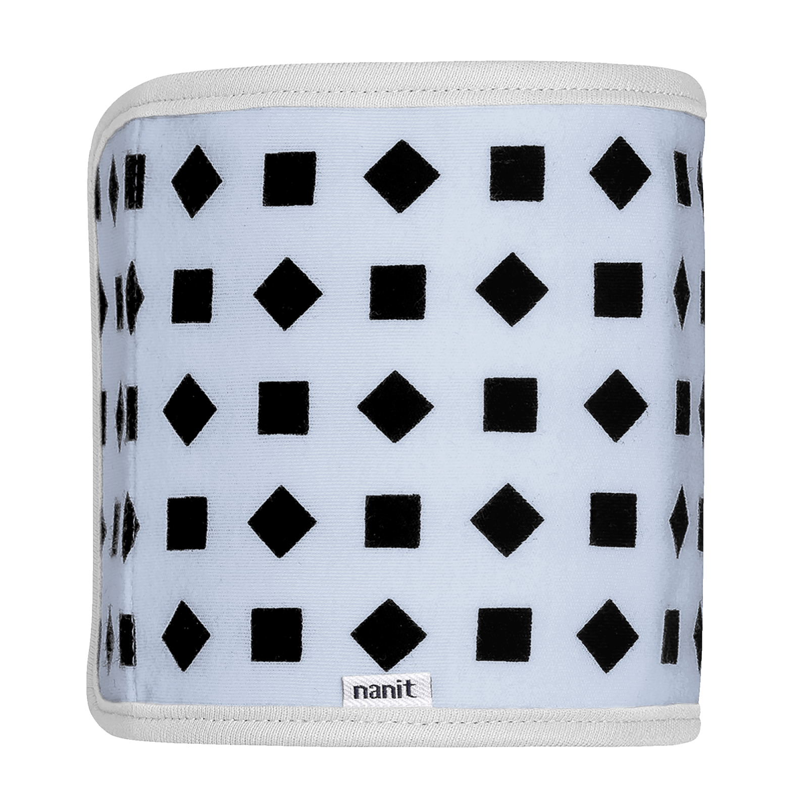 Nanit Breathing Band rolled in powder blue