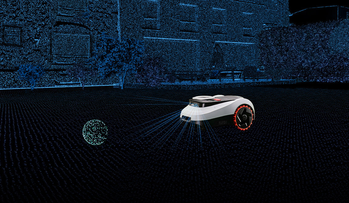Navimow i2 LiDAR Mähroboter im Garten