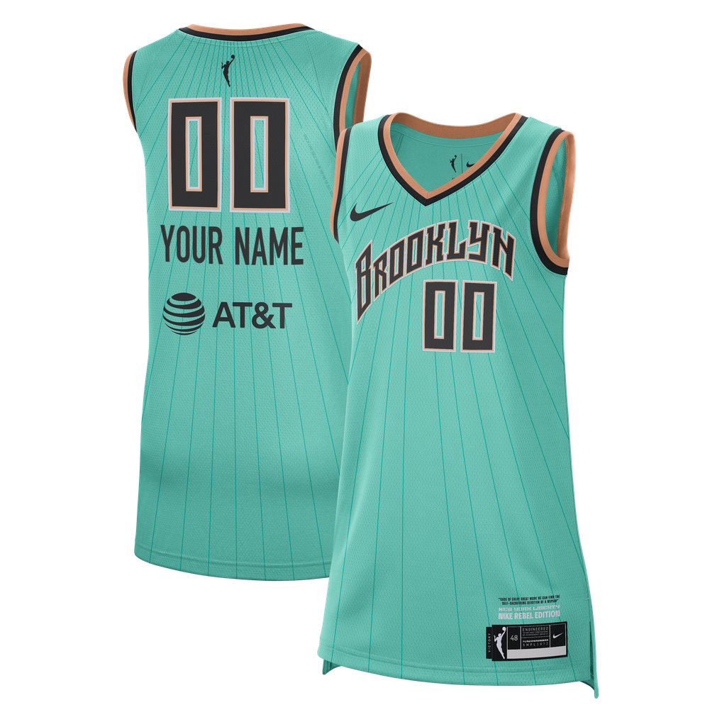Mint Nike New York Liberty Victory Custom Jersey Rebel Edition