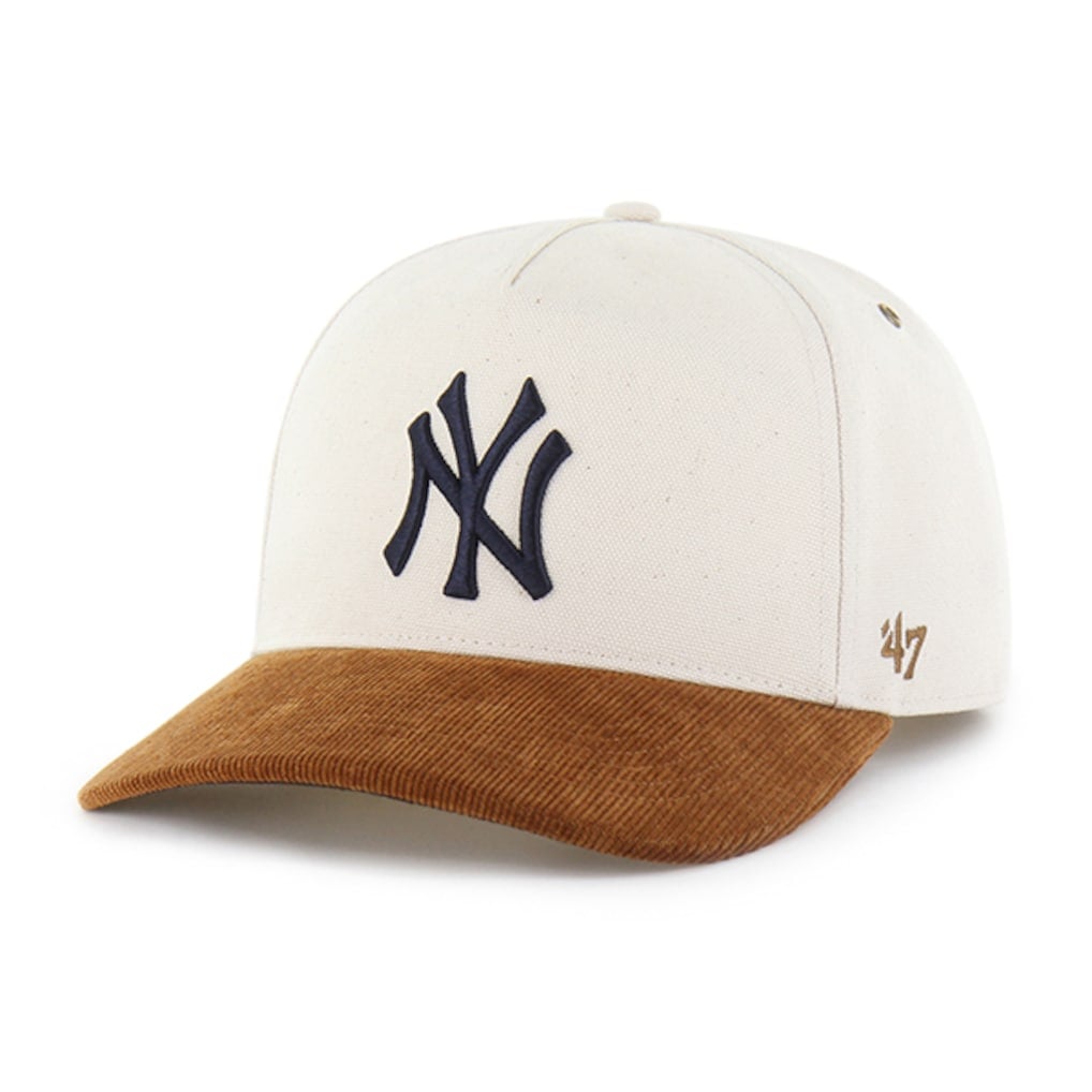 Natural and brown New York Yankees Carhartt x 47 relaxed hitch adjustable hat