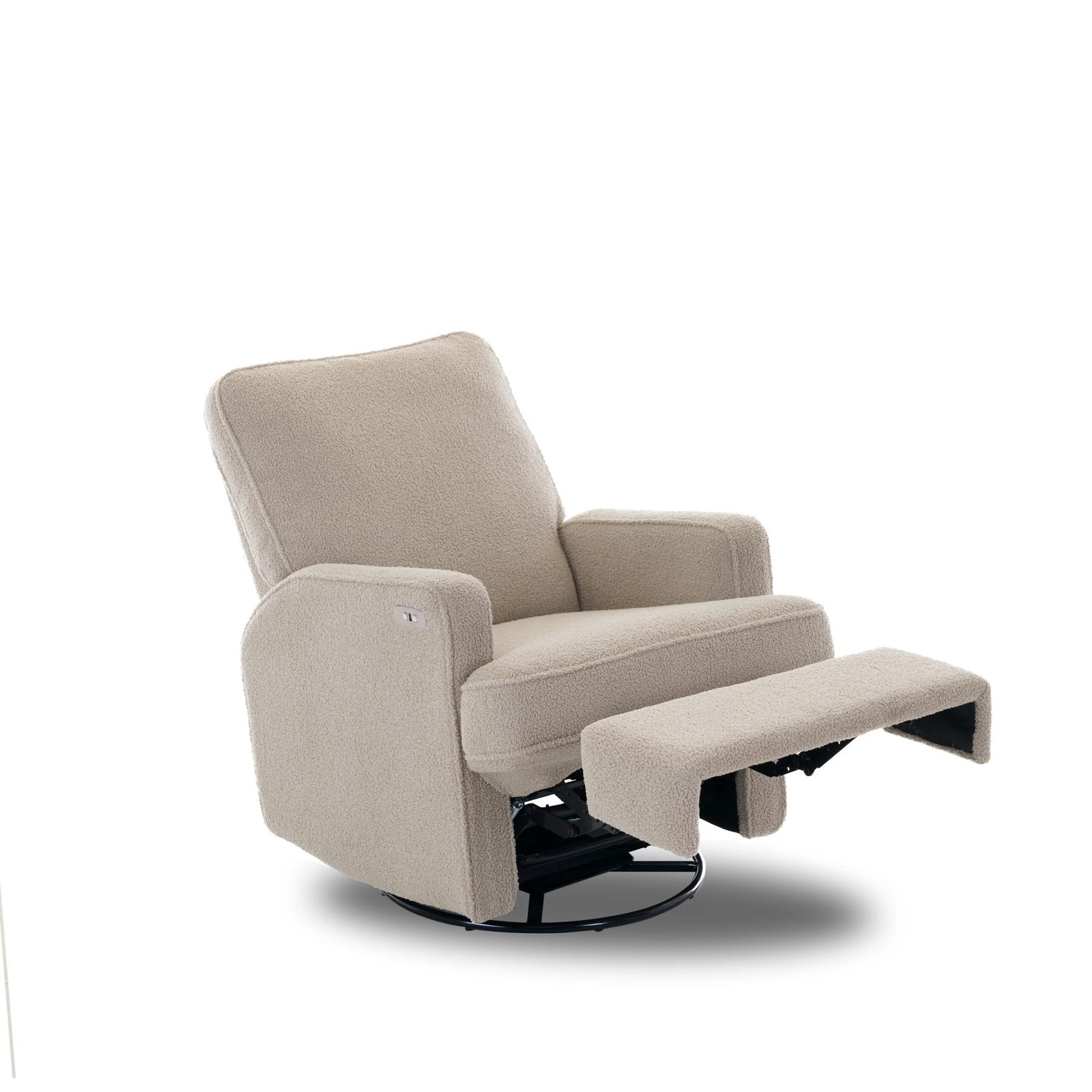 Obaby Madison electric swivel recliner chair in truffle