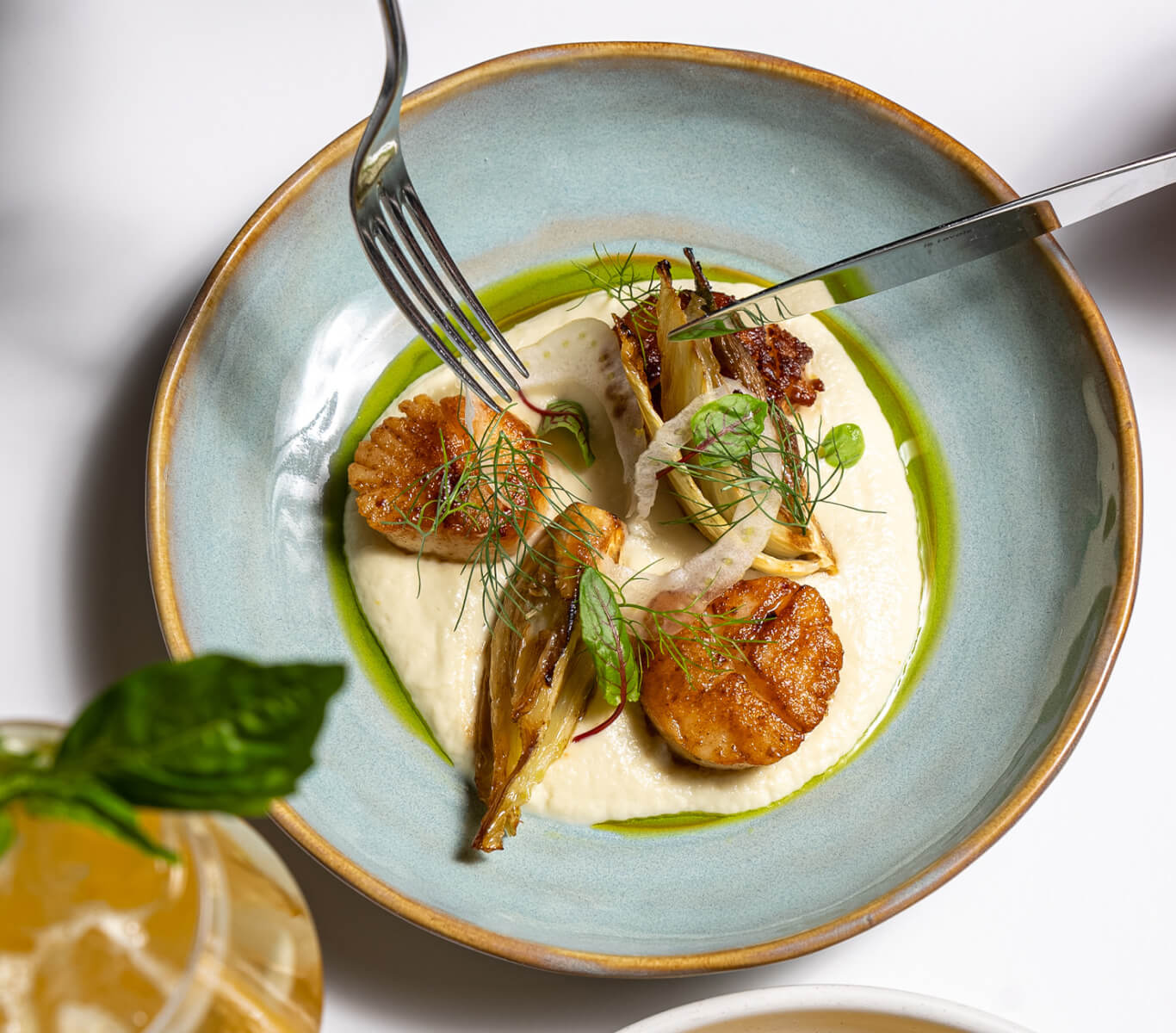 Seasonal dish served at One Dine above Manhattan