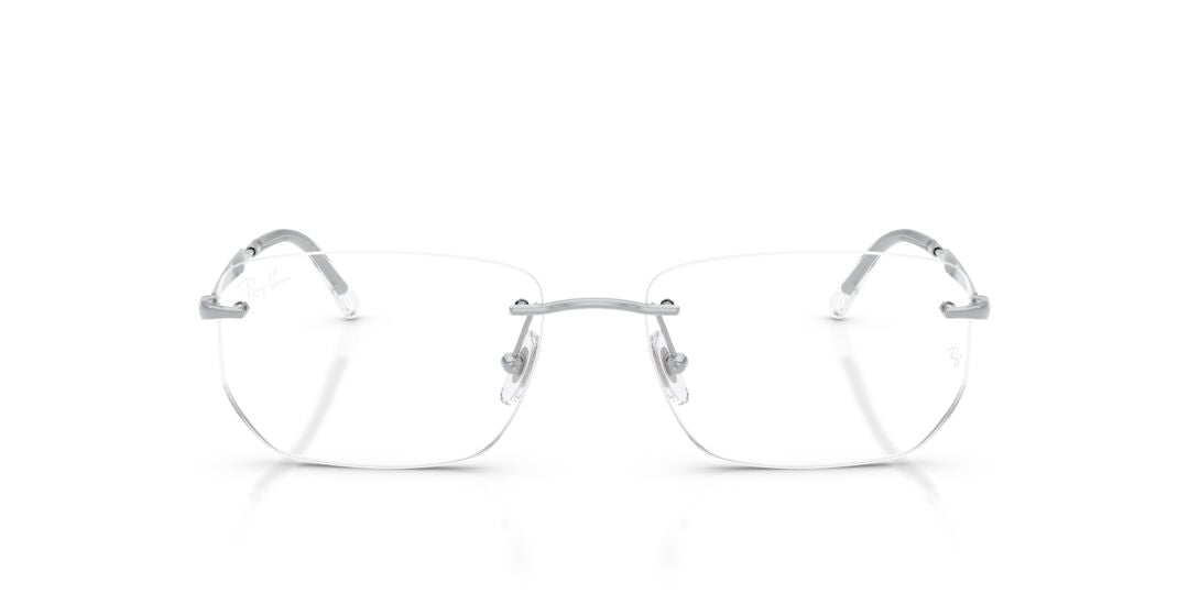Lentes oftálmicos Ray Ban RX3768V de metal color plata