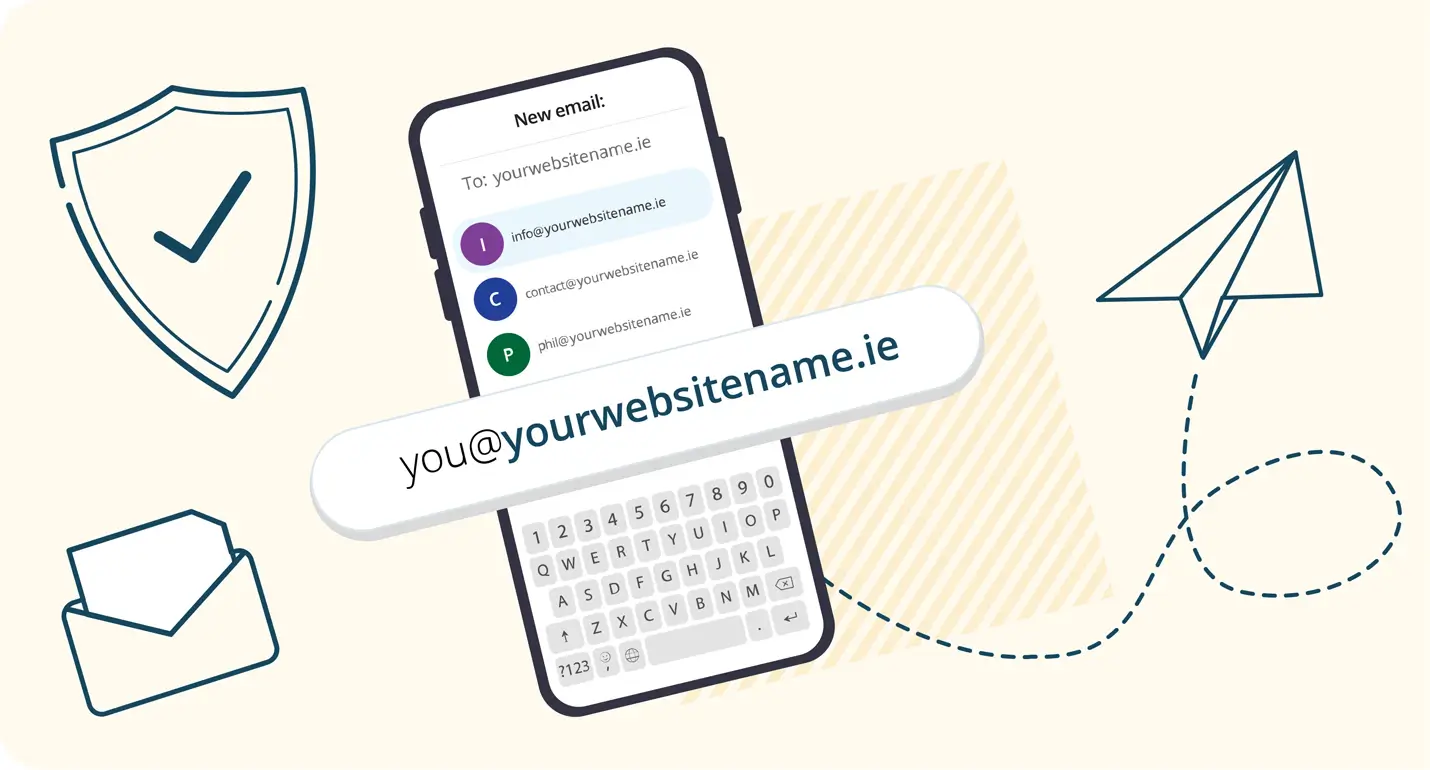 Business email service illustration
