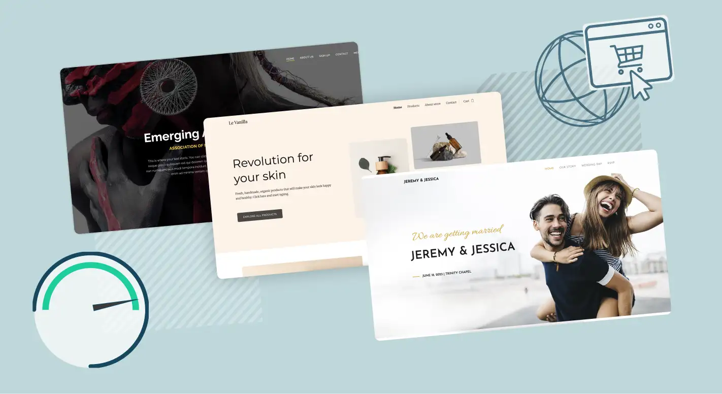 Website hosting home illustration