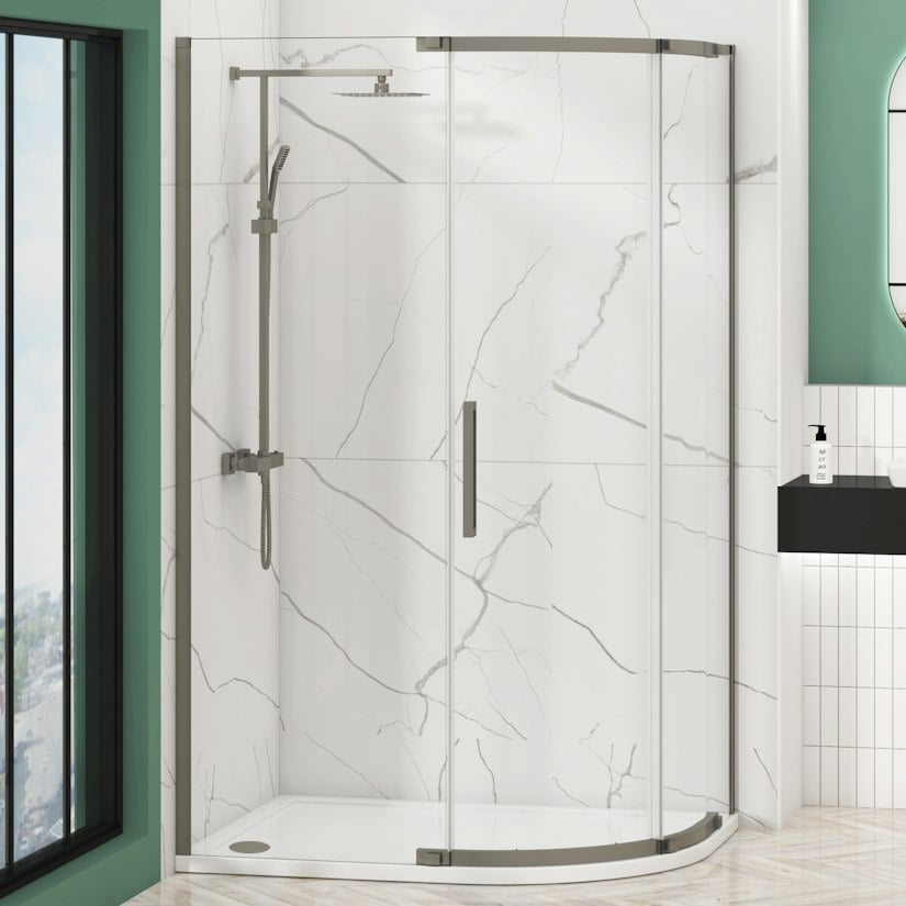 Chelsea single door offset quadrant shower enclosure