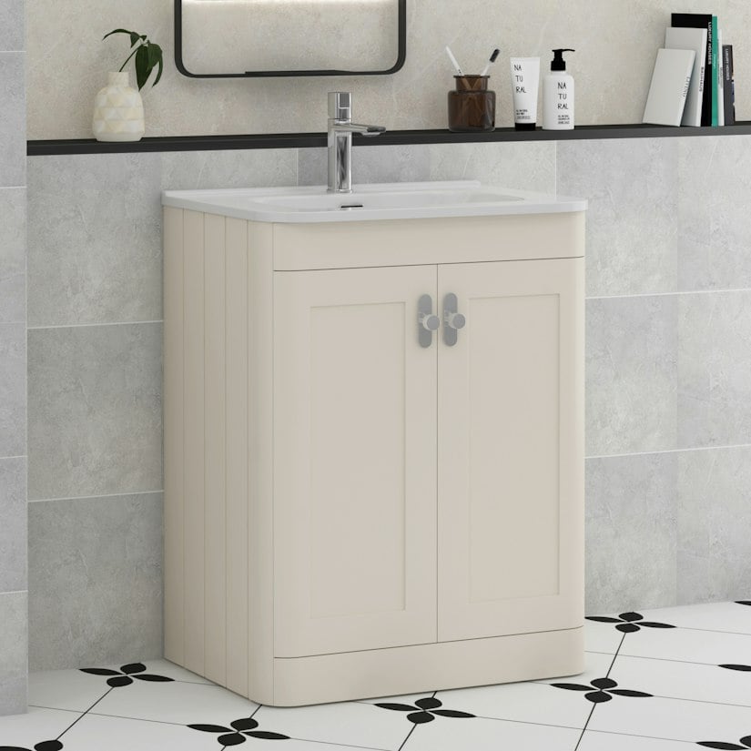 Henley two door floor standing vanity unit