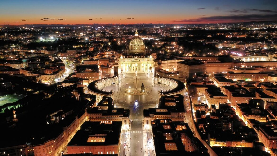 Panorama di Roma per un arrivo in città